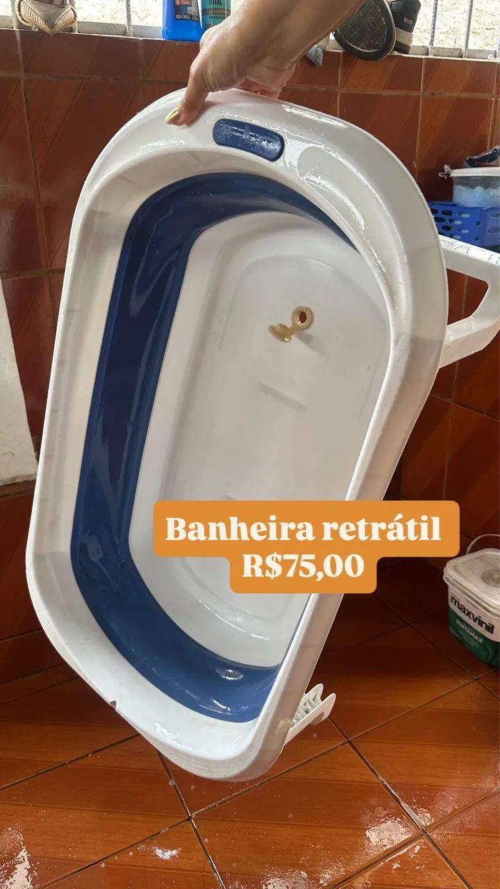 Banheira infantil retrátil 