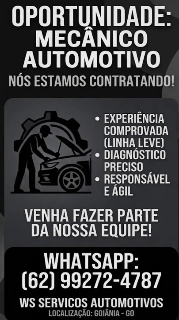 Vaga de mecanico automotivo 