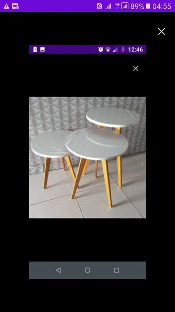 vendo mesinhas de canto 50 reais cada  - Foto 4