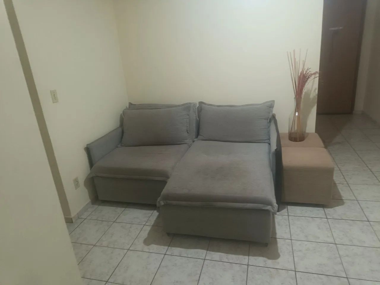 Sofá 3 lugares retrátil 