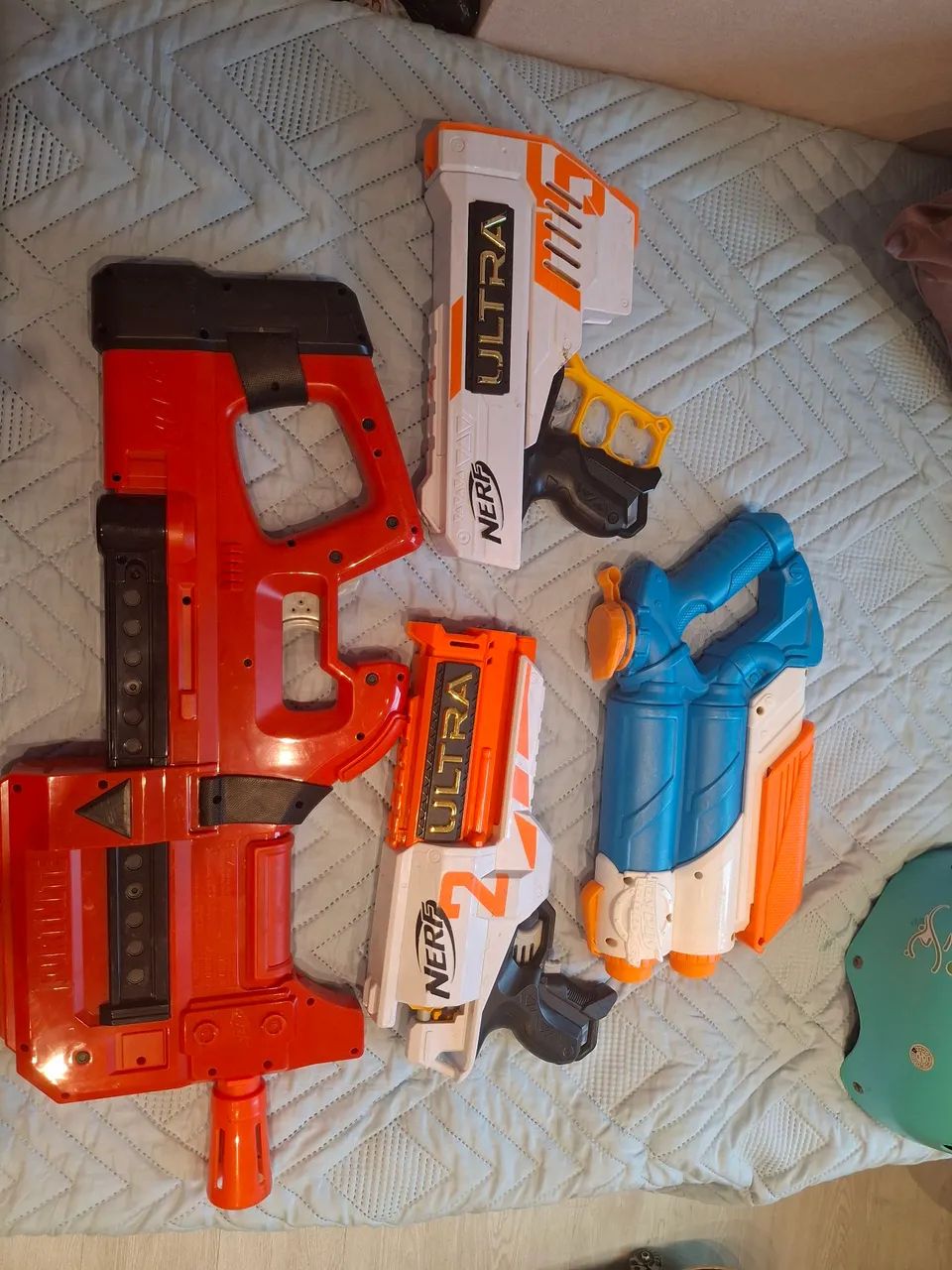 ?Lote Lançadores Nerf (Fortnite, Ultra e Super Soaker) - Ótimo Estado