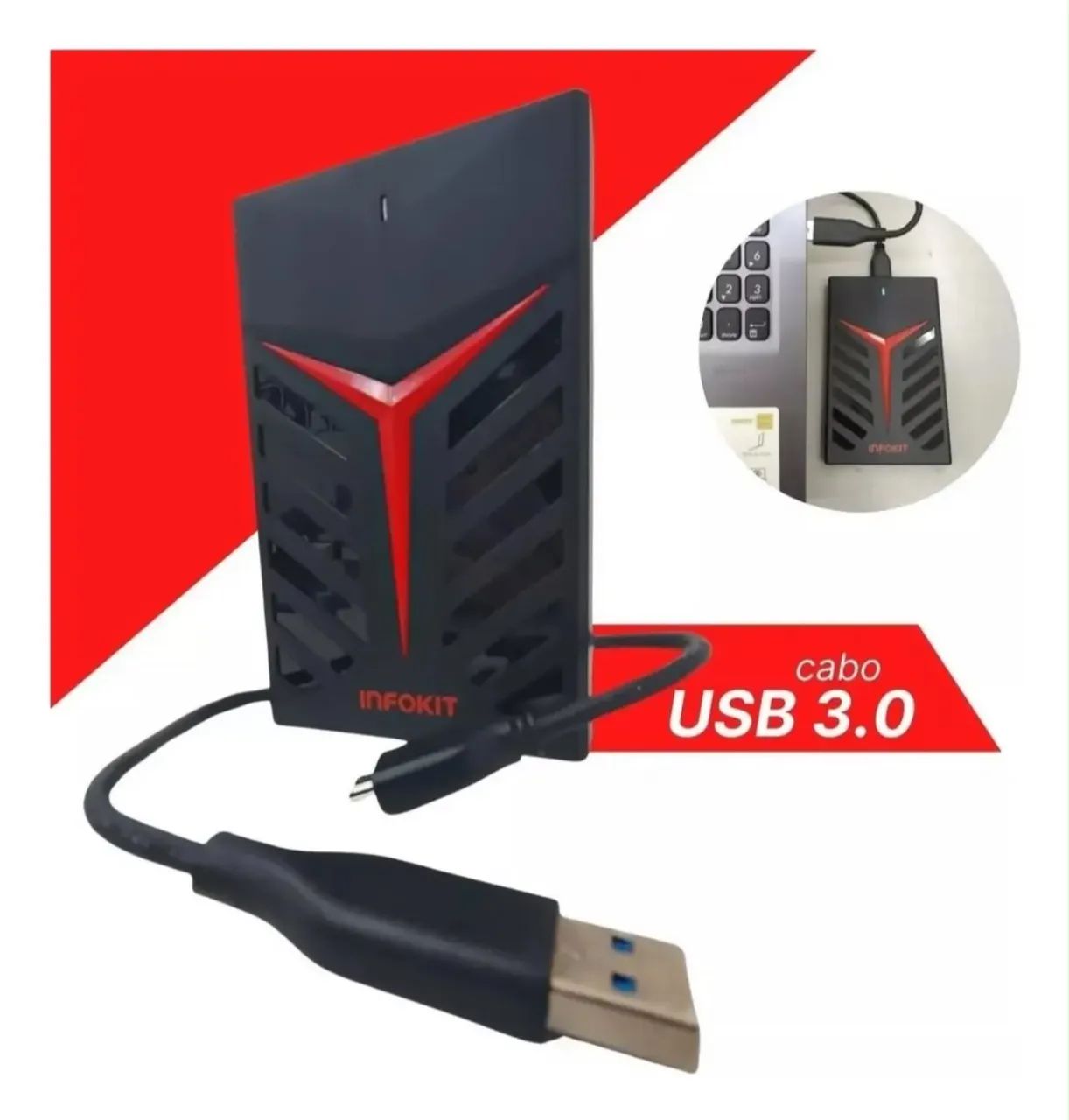 HD Externo 500GB - USB 3.0
