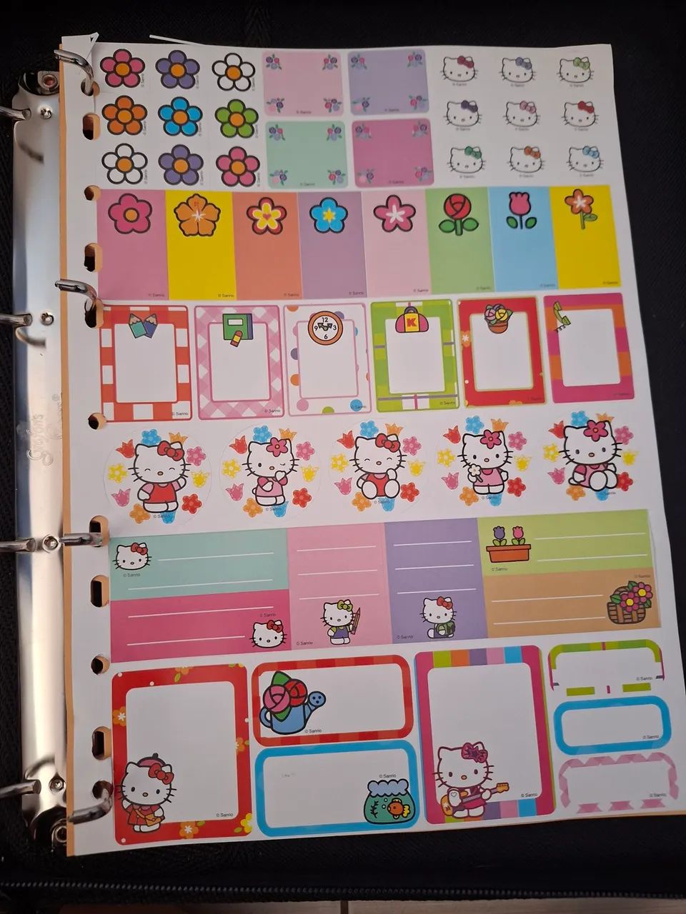 Fichario Hello Kitty  Grafons anos 2000  - Foto 3