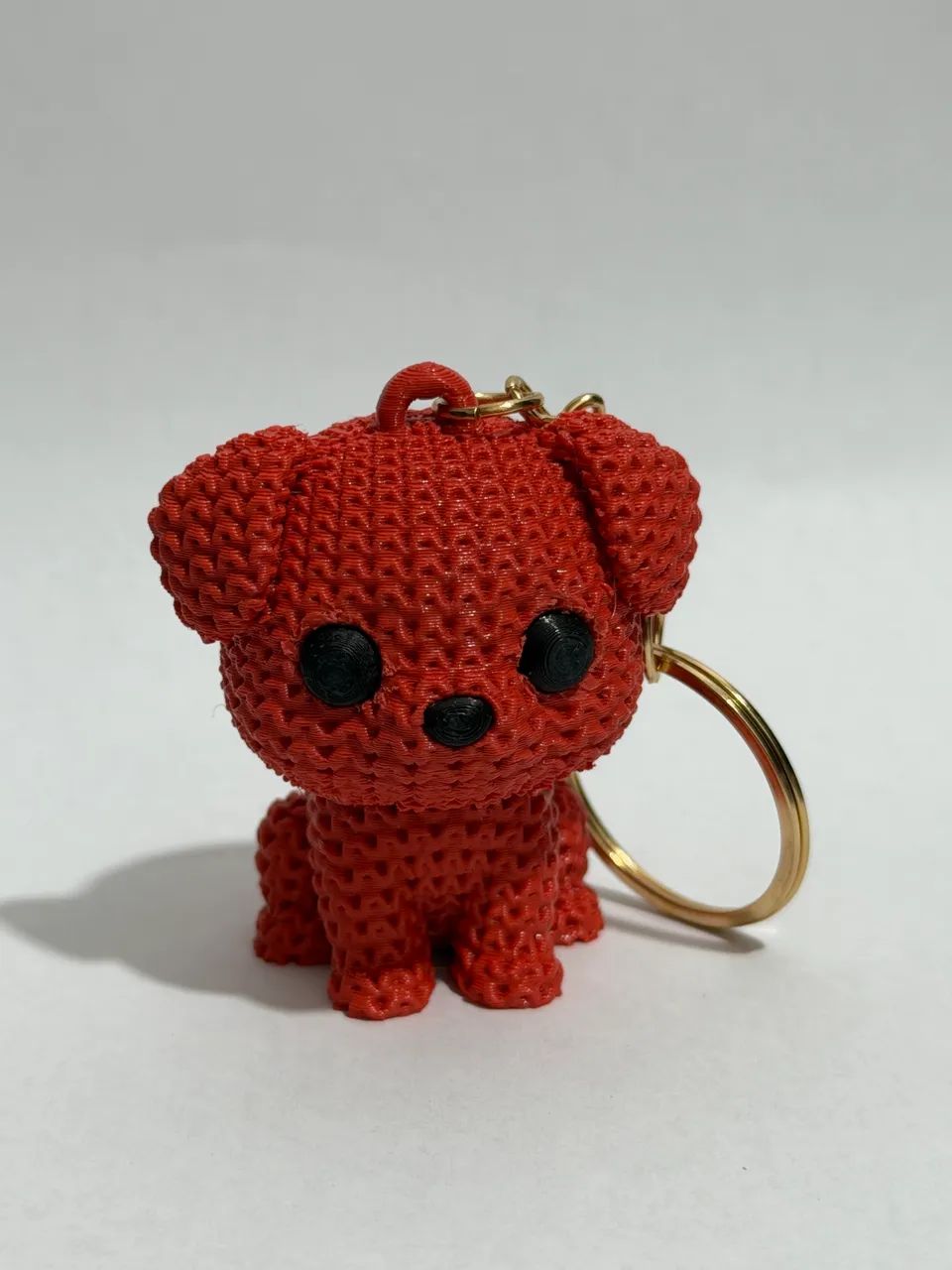 Chaveiro cachorrinho estilo tricô em 3D - Foto 3