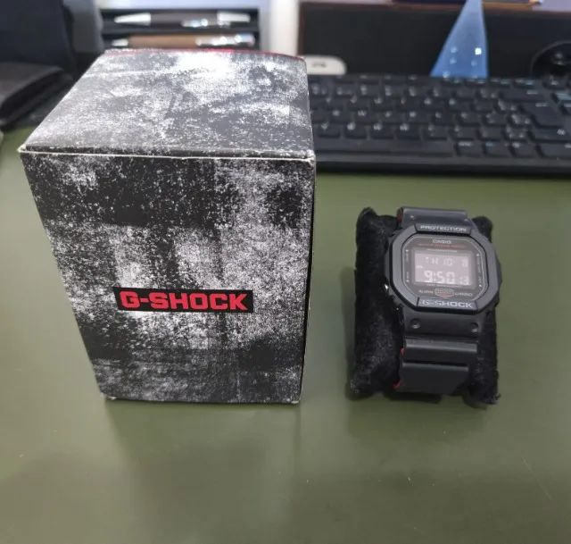relógio casio g-shock preto e vermelho - Foto 4