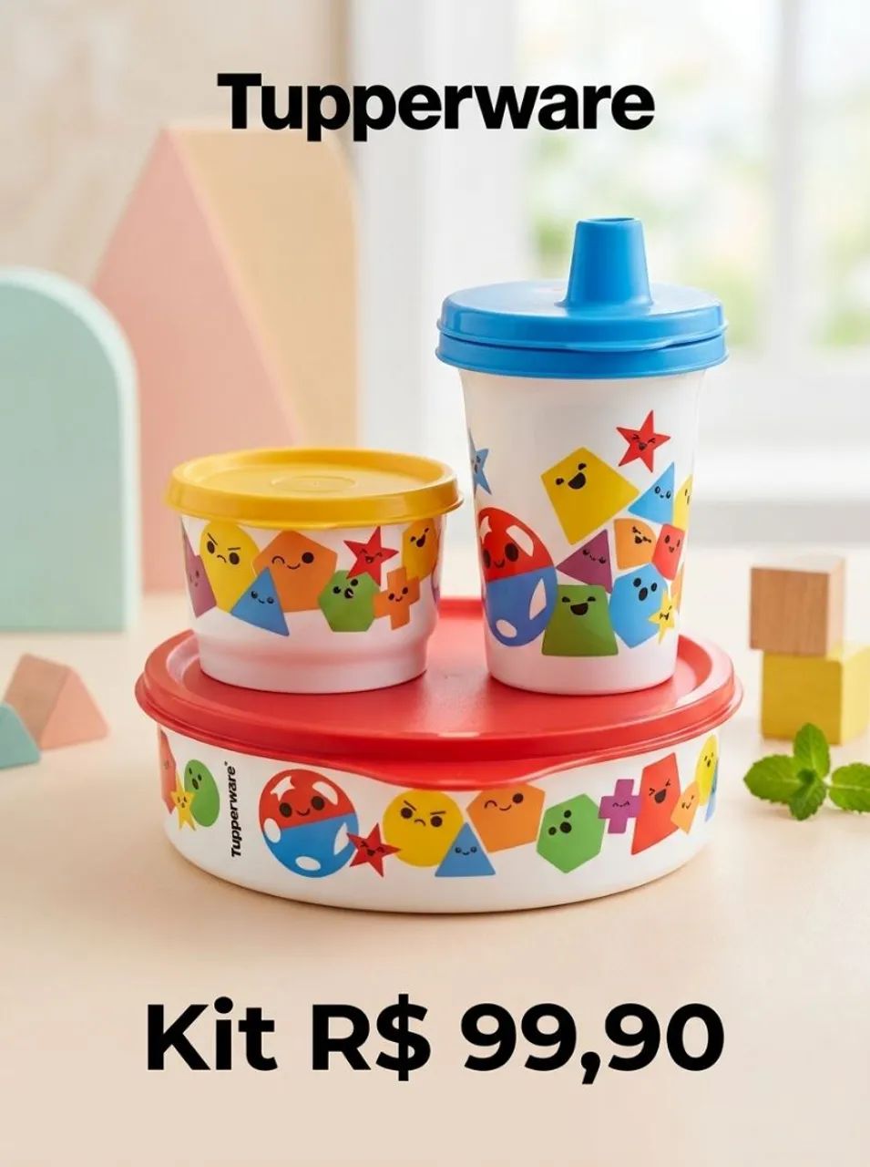 Kit infantil Tupperware 