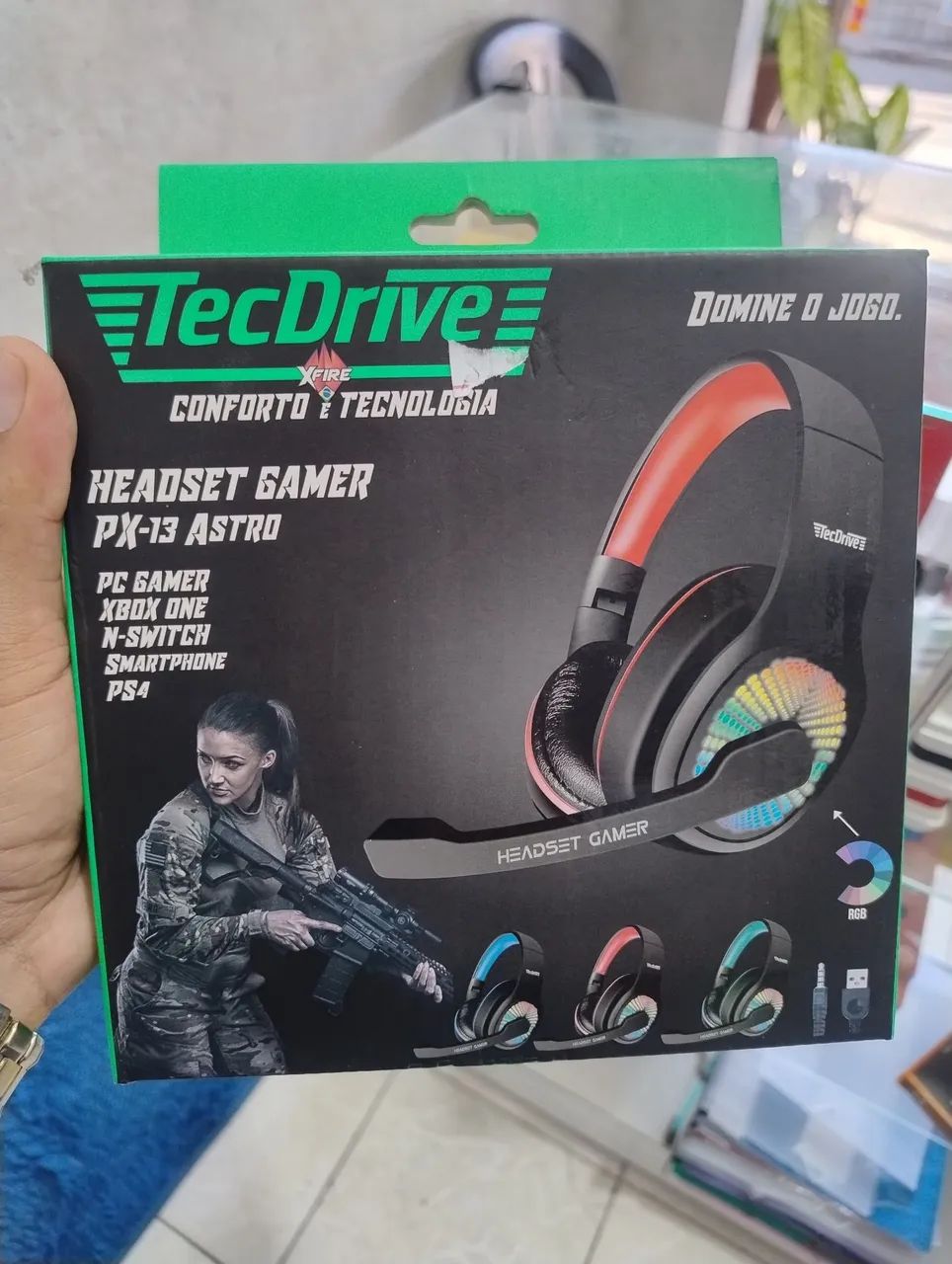 Fone headset gamer 