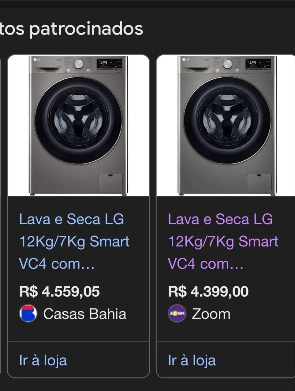 Lava e Seca LG 12Kg/7Kg Smart VC4 com Inteligência Artificial- Inox NOVÍSSIMA  - Foto 3