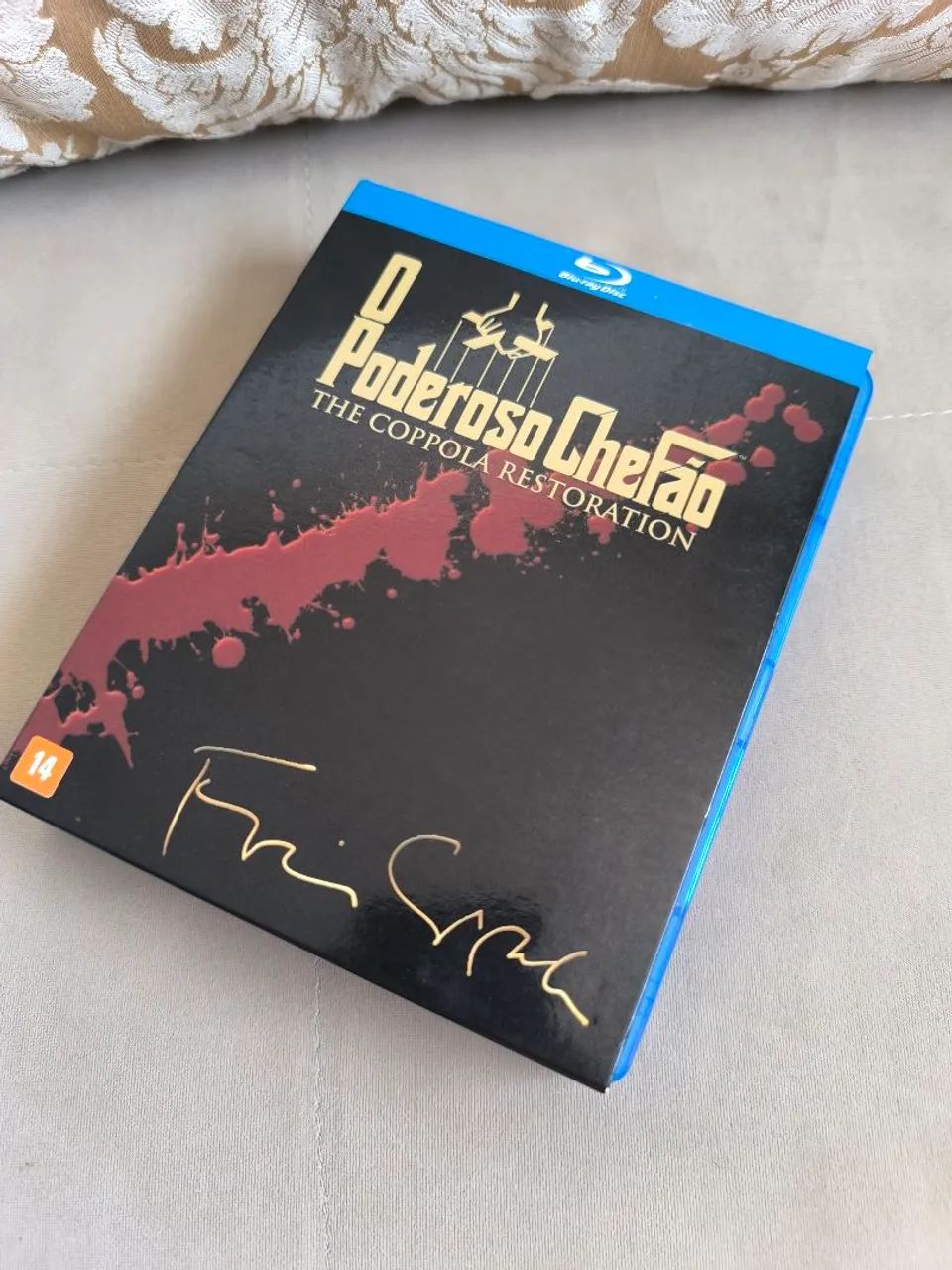 Box Blu-ray da trilogia O Poderoso Chefão: The Coppola Restoration.