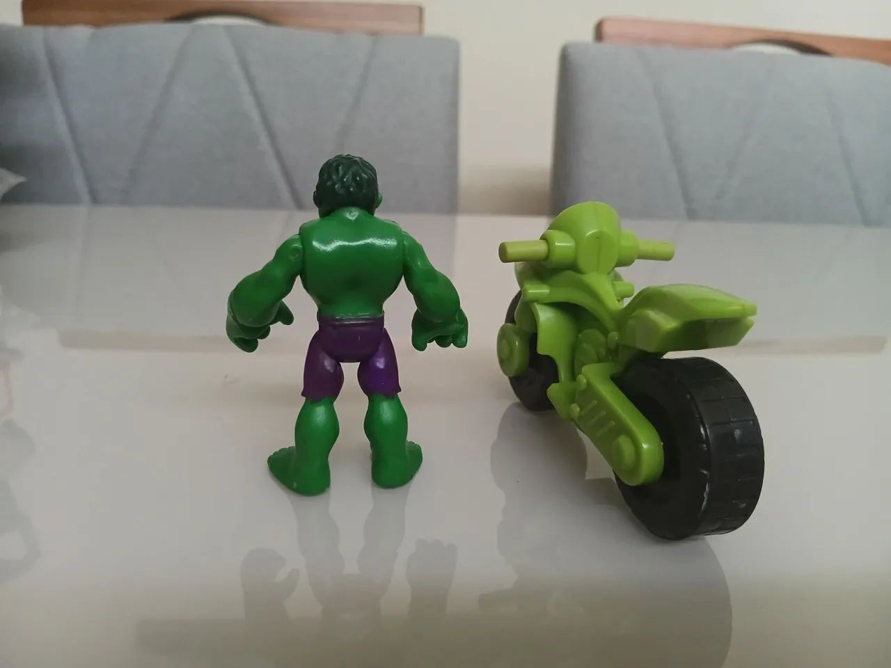 Hulk com moto playscool - Imaginext  - Foto 3