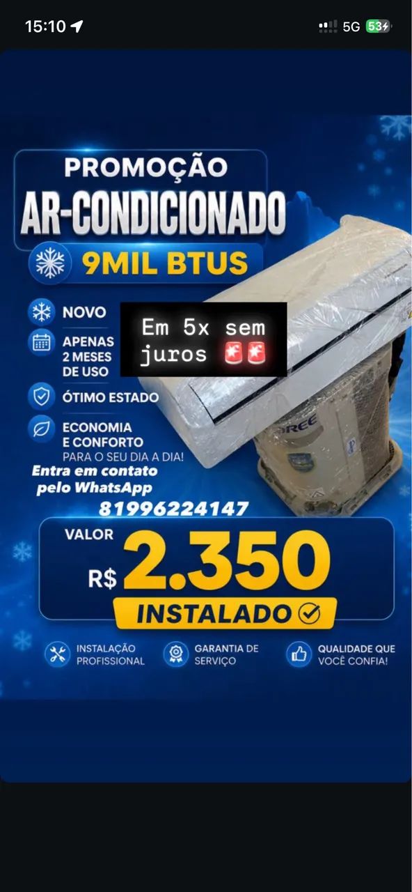 Ar-condicionado Gree inverter 