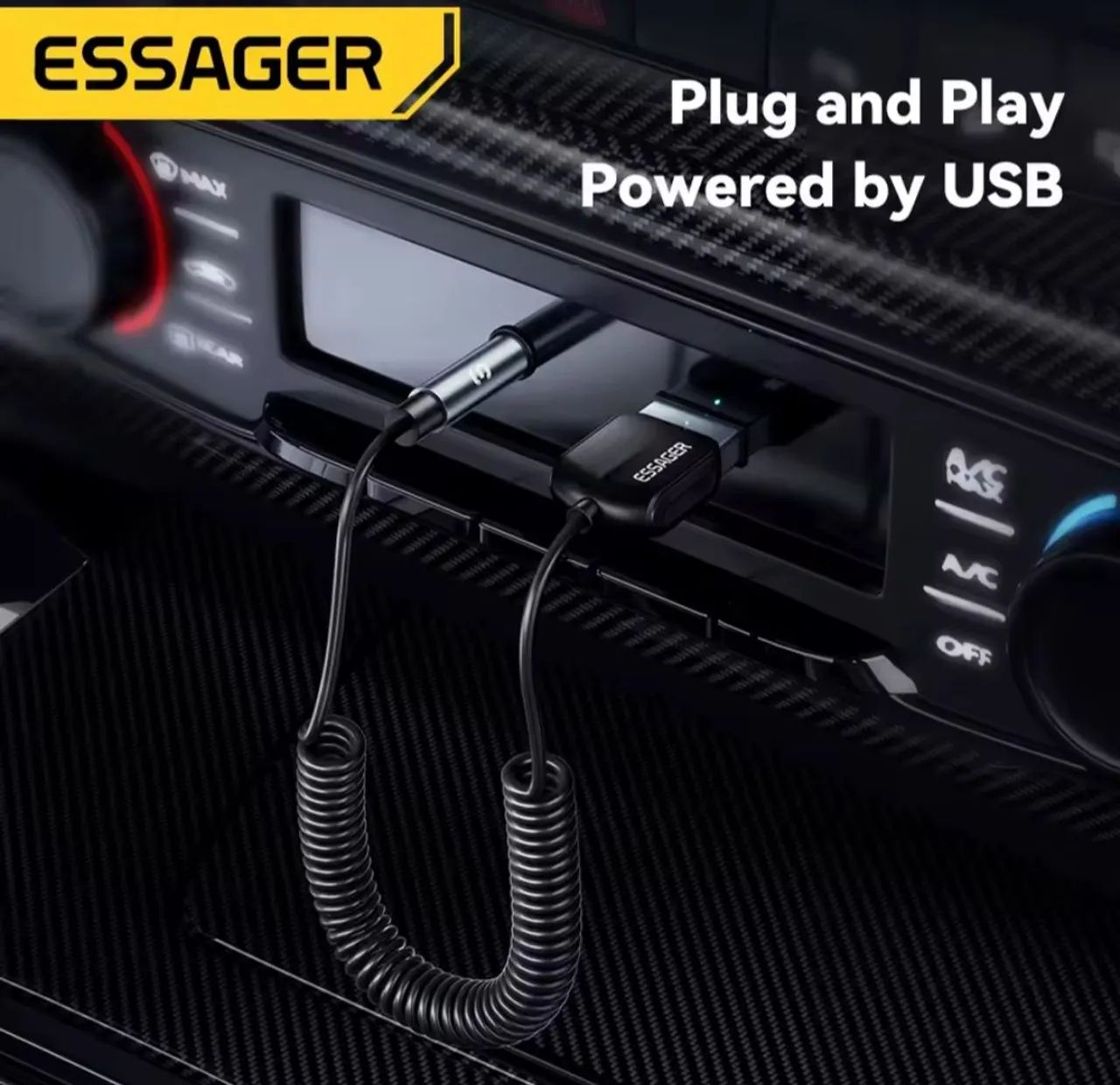 Adaptador Bluetooth 5.0 Receptor Usb/p2 3.5mm - Essager - Foto 4