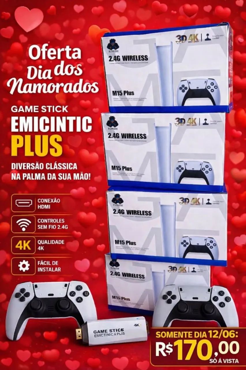 Game Stick m15 promoção 