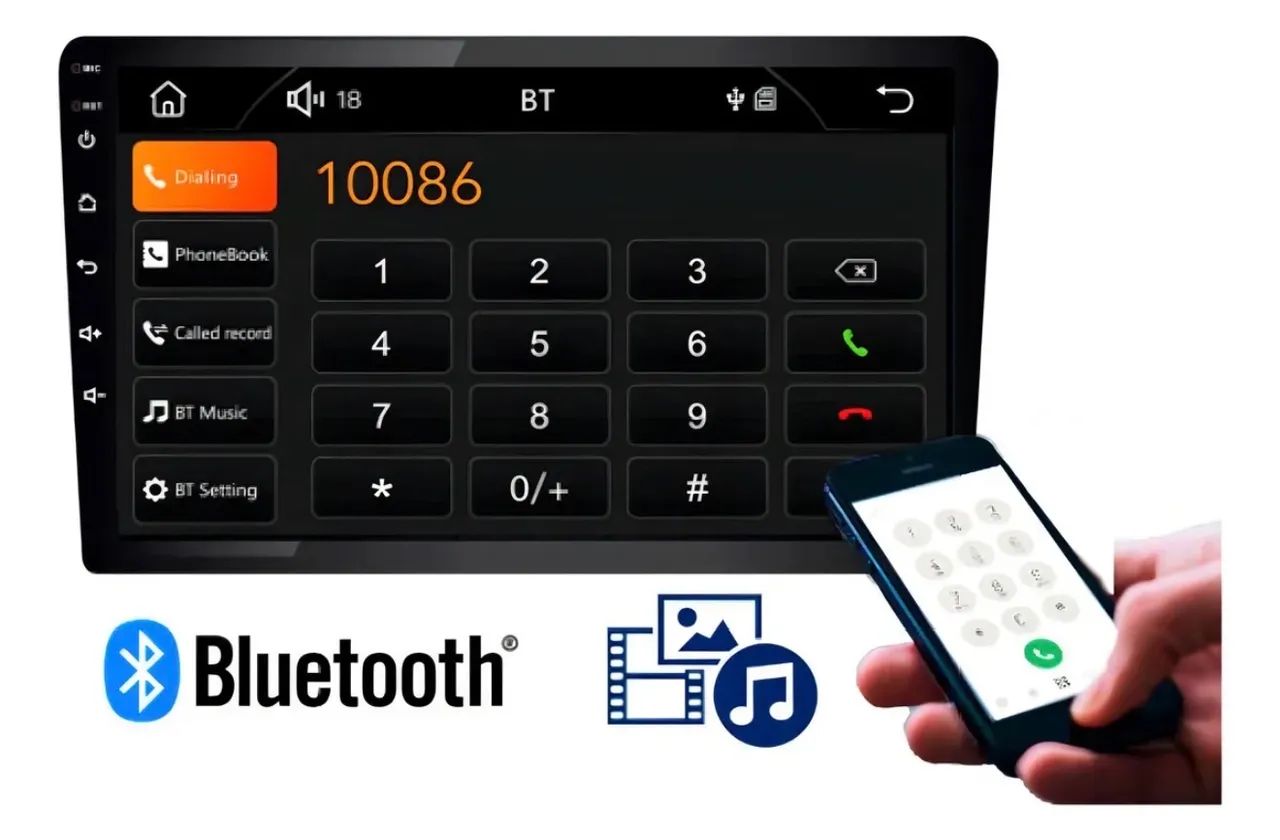 Central Multimídia 9  Roadstar Carplay RS908BR Android Auto - Foto 3