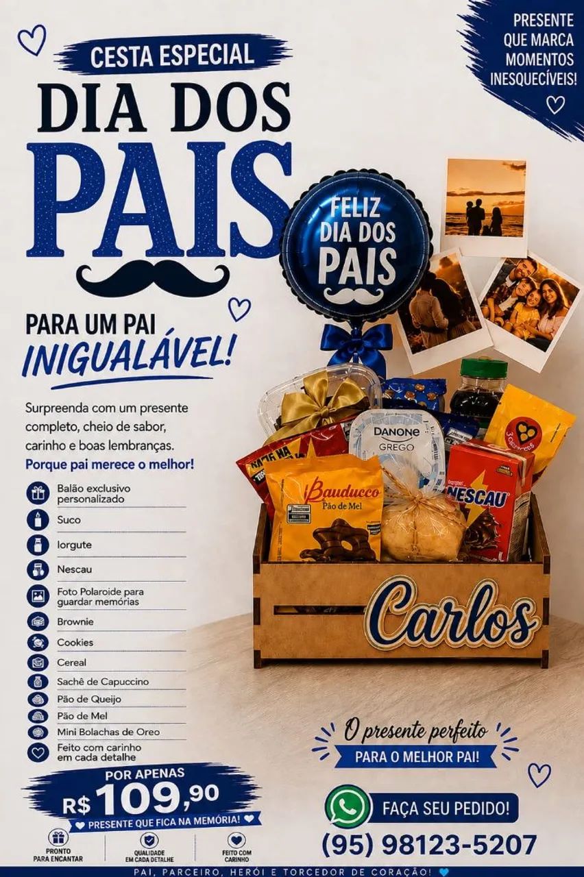 Cestas para presentear o Paizão - Foto 5