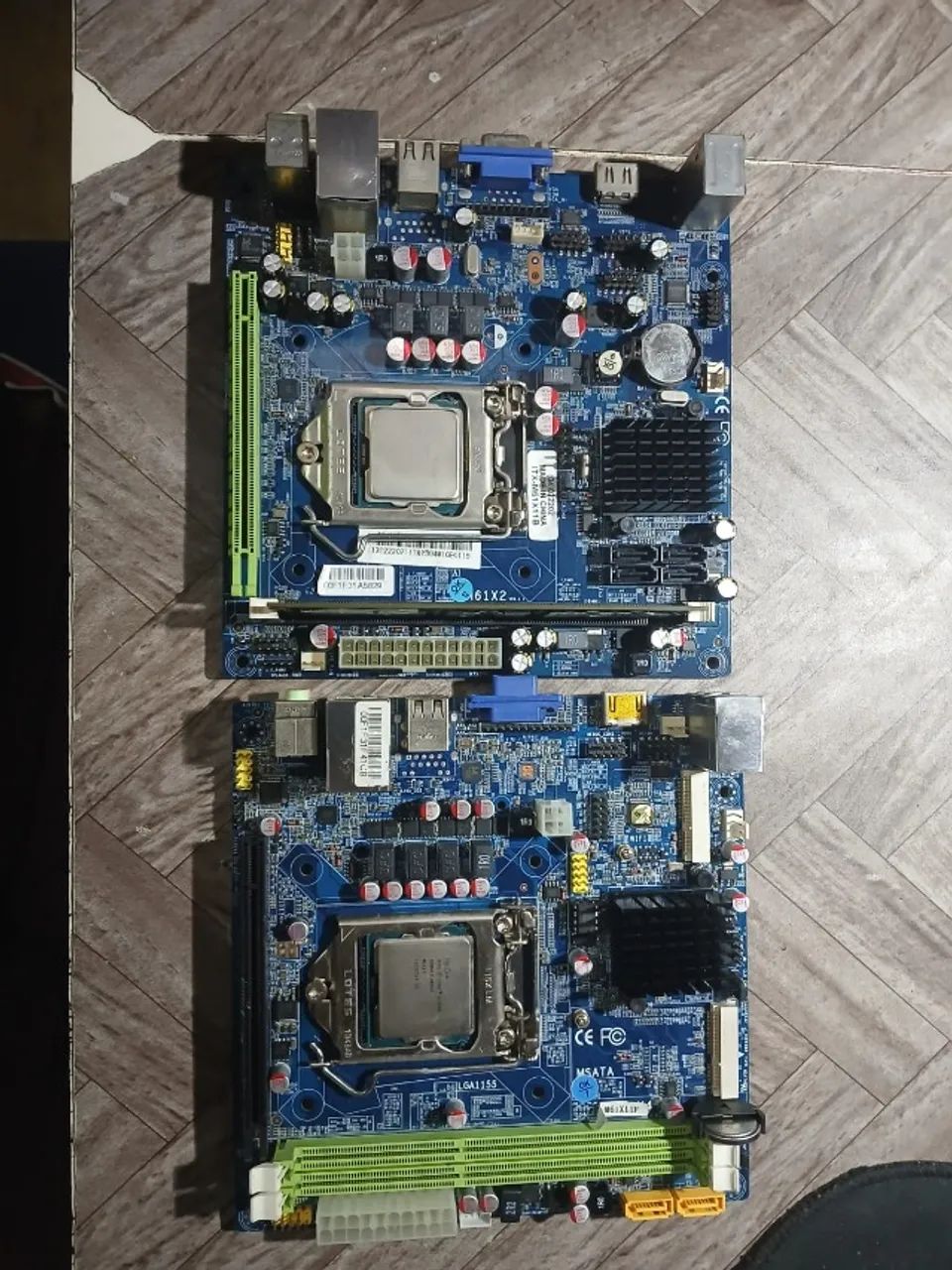 Dupla Placa-Mãe Mini-ITX LGA1155 + i5-3330 e i3-3240 ? H61