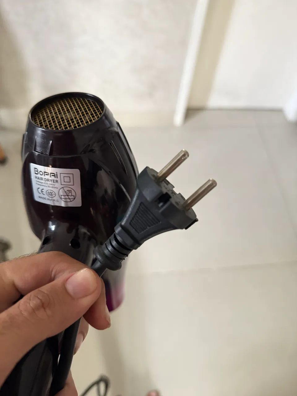 Secador de cabelo com luz ultravioleta  - Foto 5