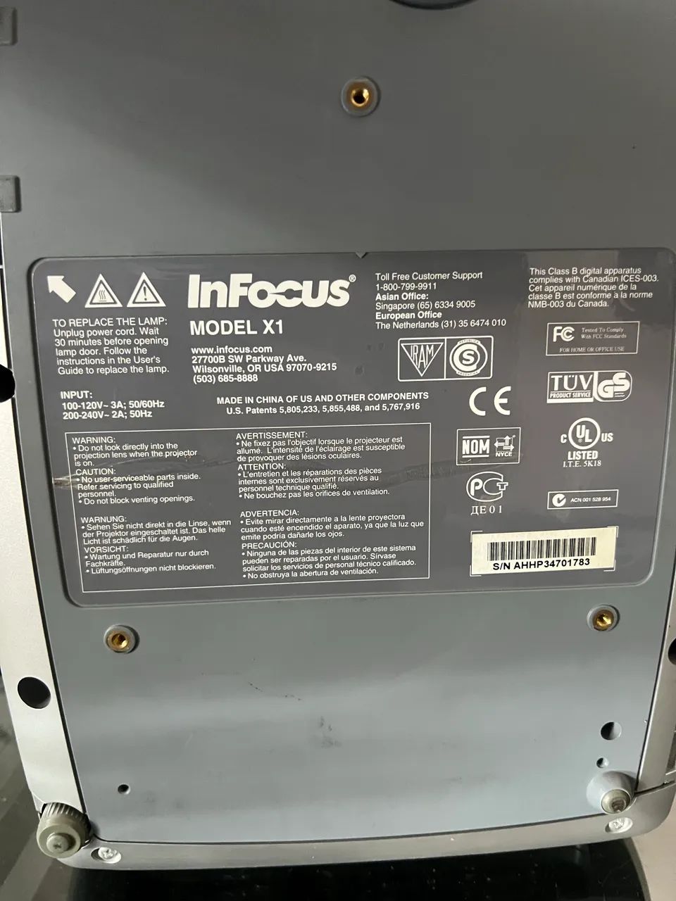 Projetor INFOCUS X1 - Foto 5