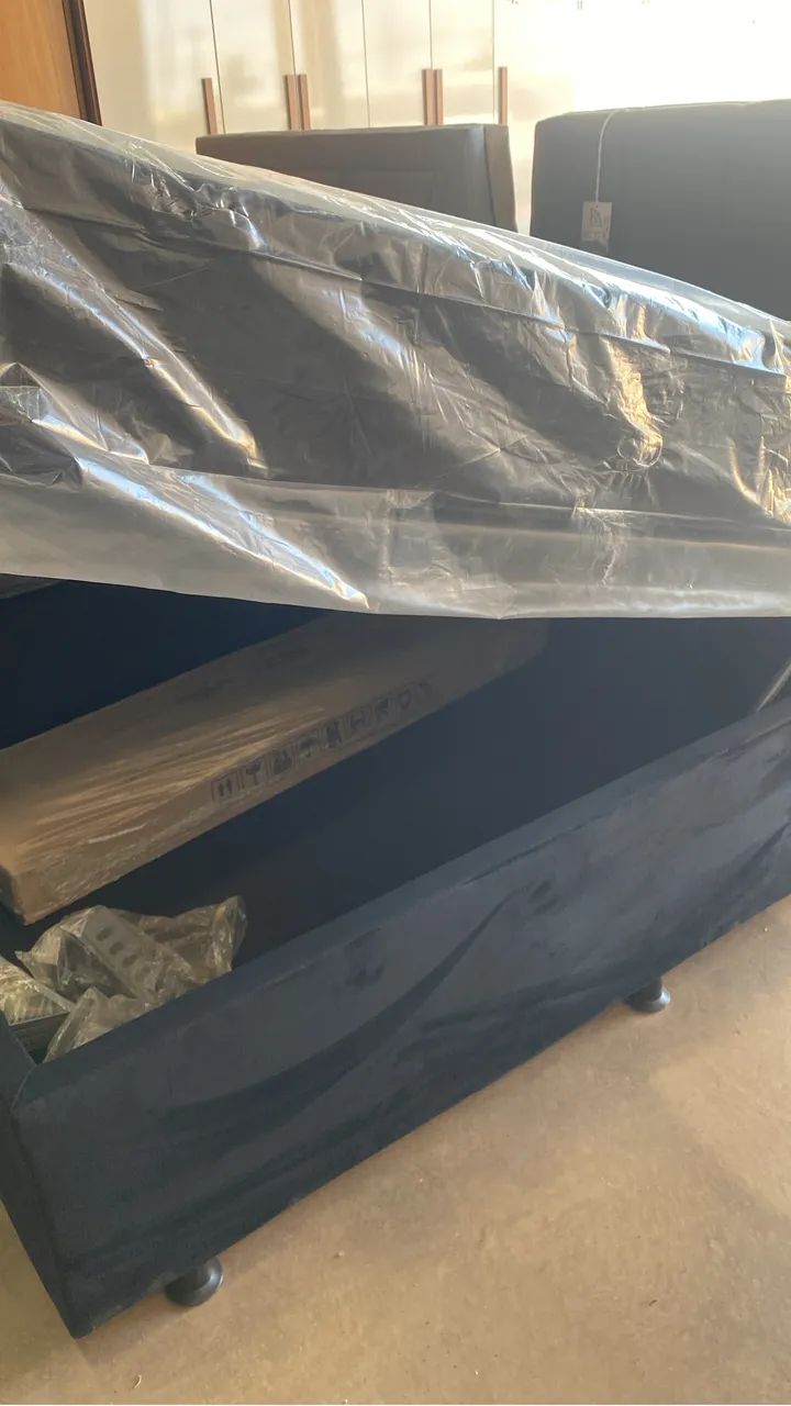 Cama Box Baú Casal Molas Ensacadas Pronta Entrega  - Foto 2