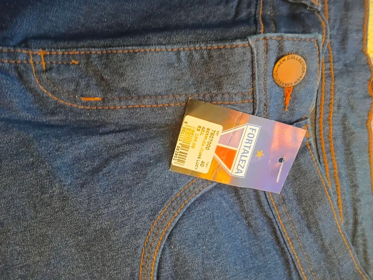 Bermuda masculina jeans tamanho 40 - Foto 3