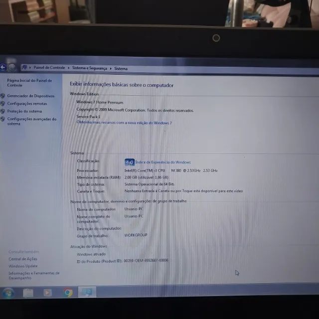 Notebook itautec Infoway W7435 intel core i3 2Gb - Foto 5