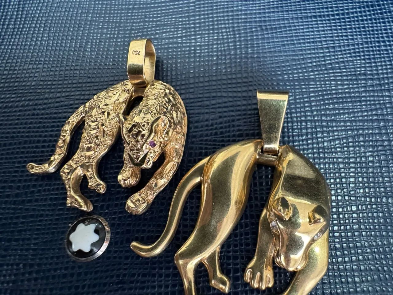 Pingente Pantera de ouro 18k procedência garantia eterna - Foto 5