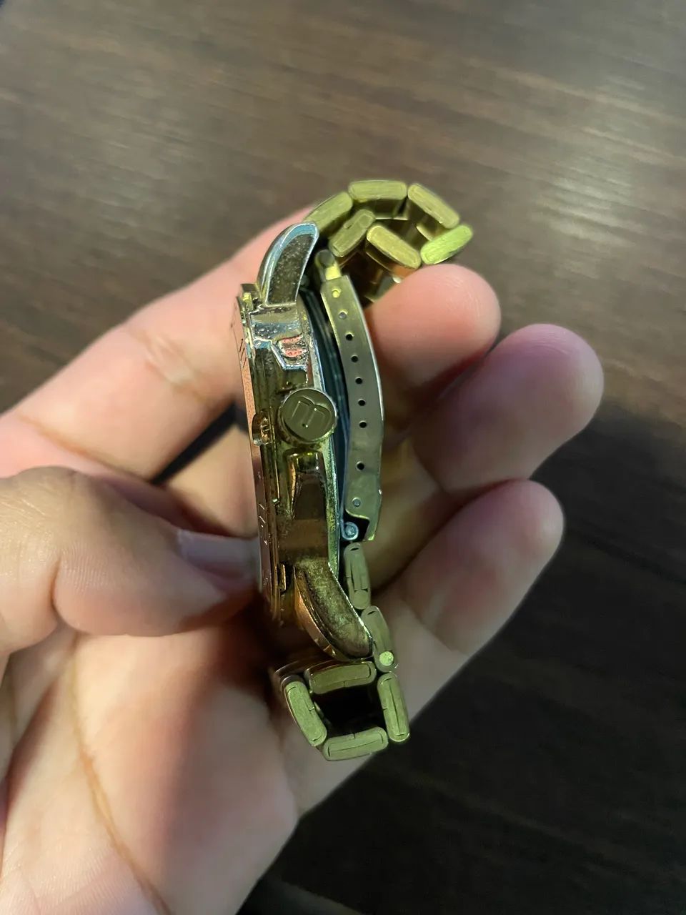 Relógio Mondaine Dourado - Foto 4