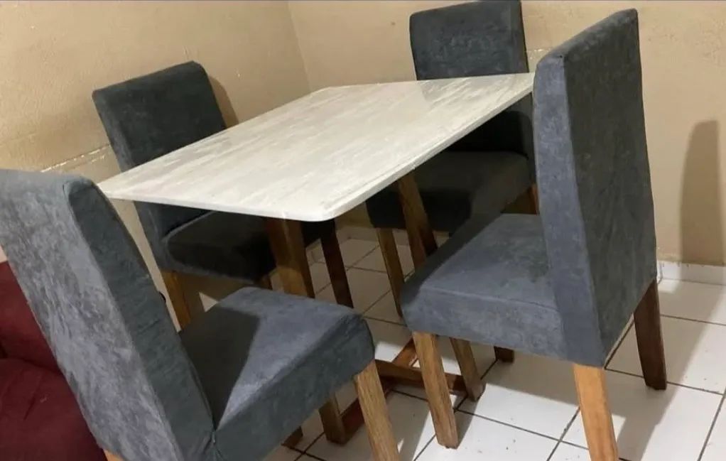 Mesa com 4 cadeiras pra sala de jantar apronta entrega  - Foto 2