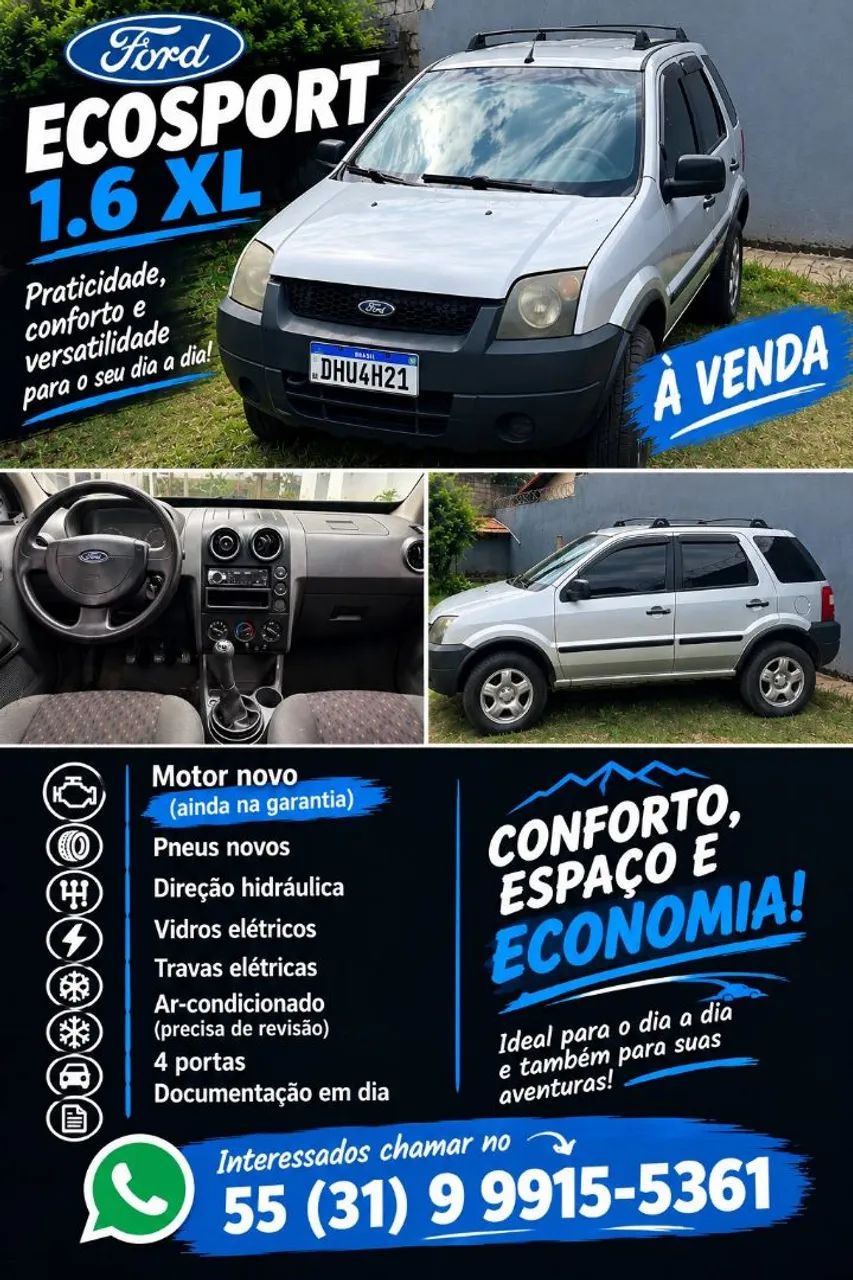 Ford Ecosport XL 1.6/ 1.6 Flex 8V 5P 2004