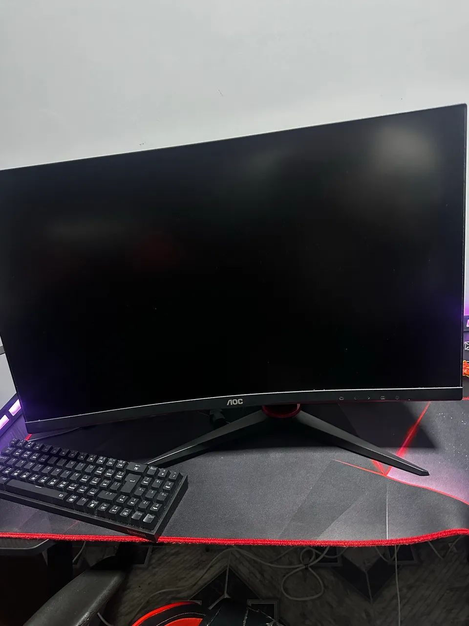 Monitor 240hz 0.5ms aoc 27polegadas curvo