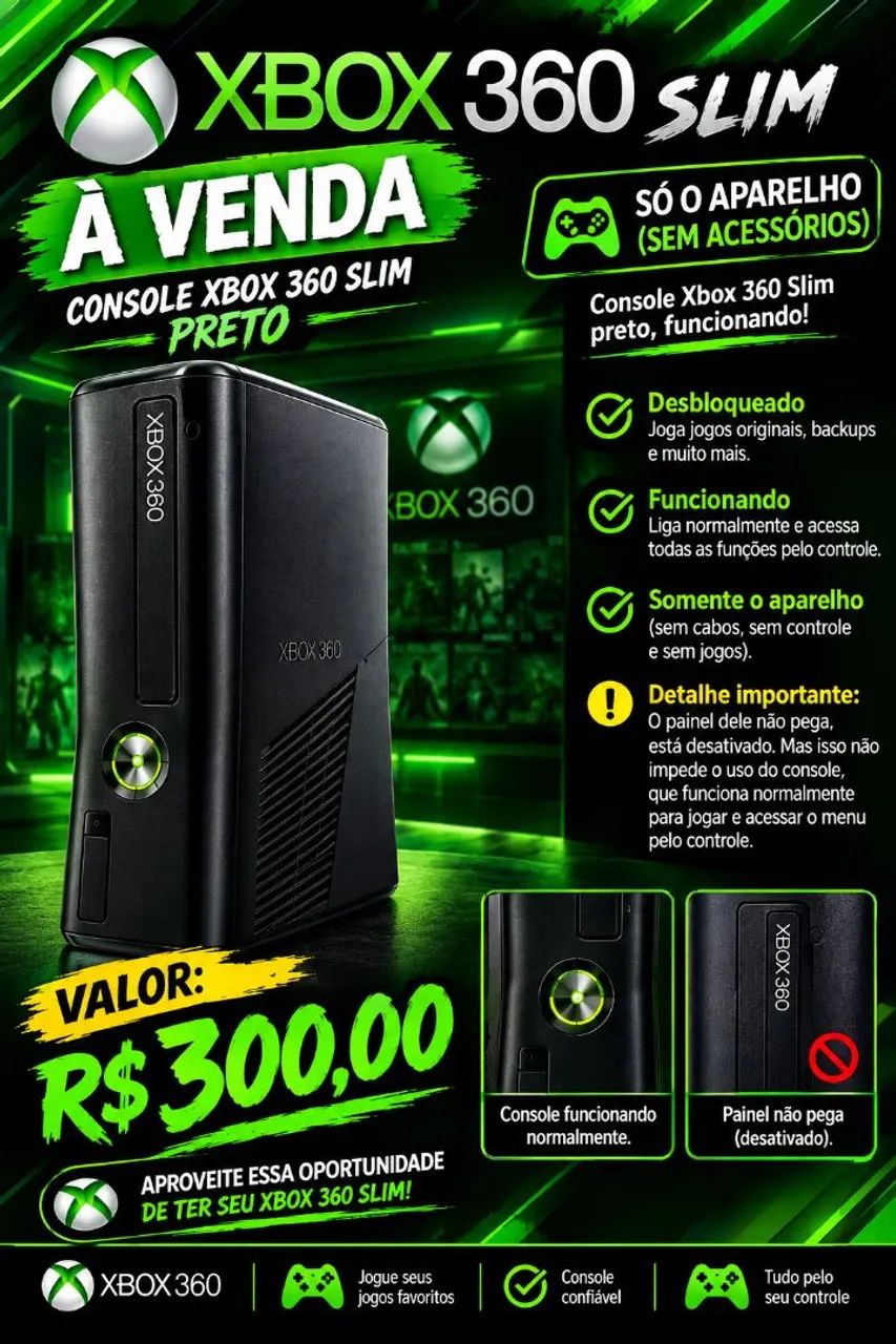 Apenas Console Desbloqueado Sem Acessórios  - Foto 2
