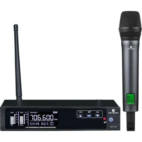 Microfone Sem Fio Harmonics HSF 200-1 