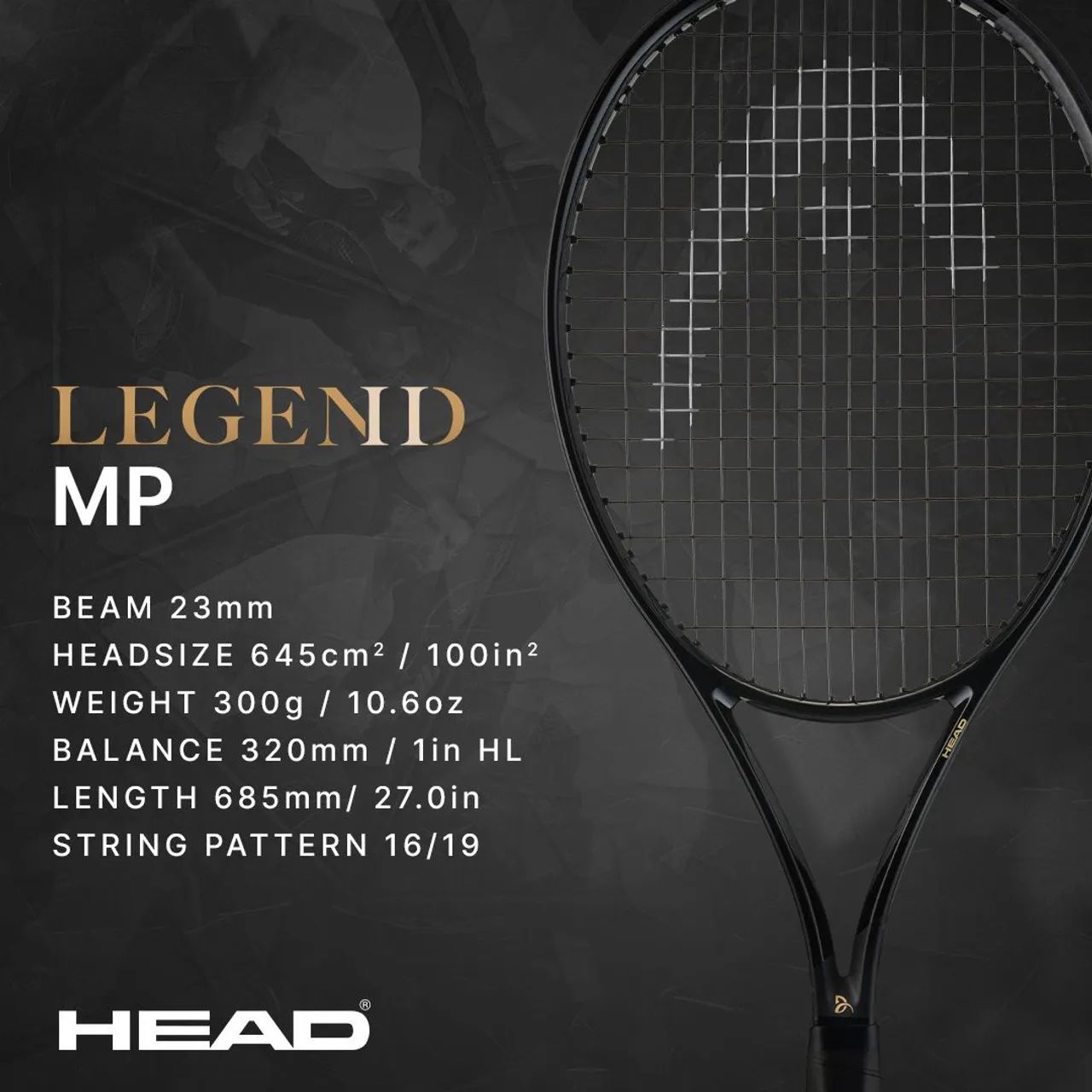 Raquete HEAD SPEED LEGEND MP 2026, nova! - Esportes de Quadra e Ao