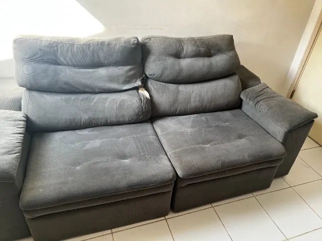 Sofá Master retrátil 03 lugares - Foto 2