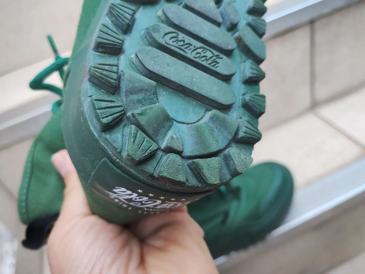 Bota Verde exército Coca Cola N° 35 - Foto 4