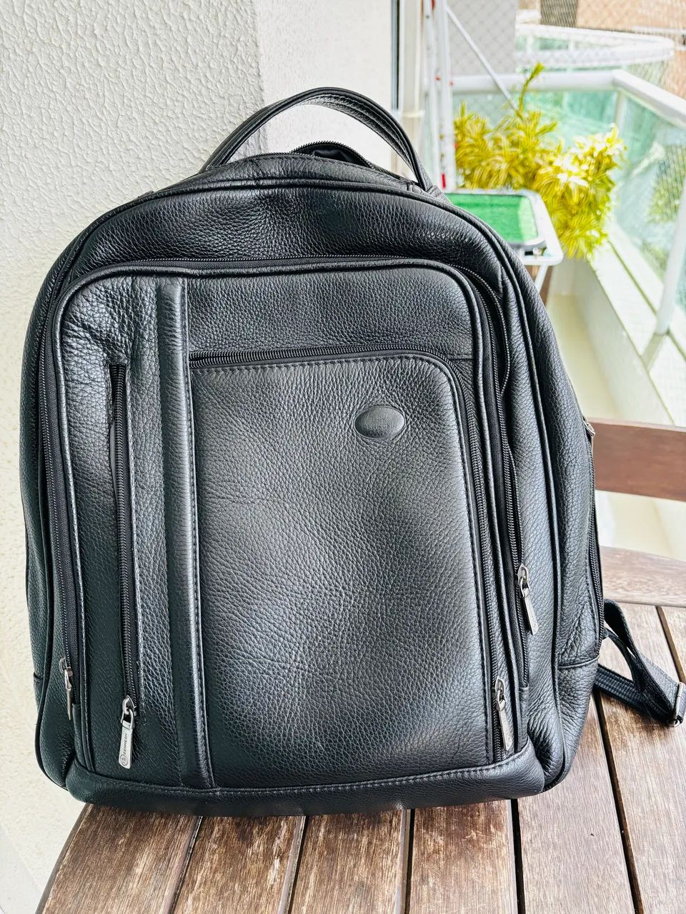 Mochila couro executiva 