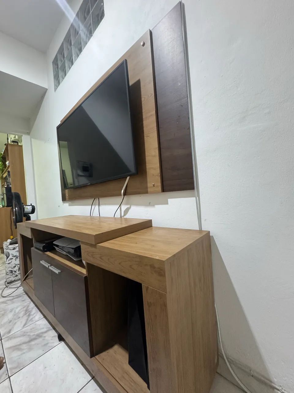 Rack com Painel para TV - Ótimo Estado - Foto 3