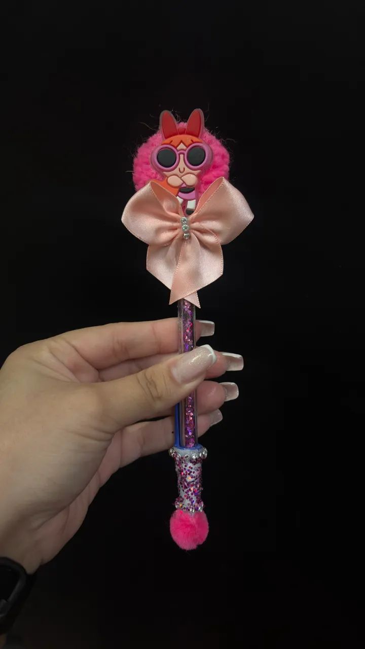 Kit 3 Canetas Decoradas - Meninas Superpoderosas  - Foto 3