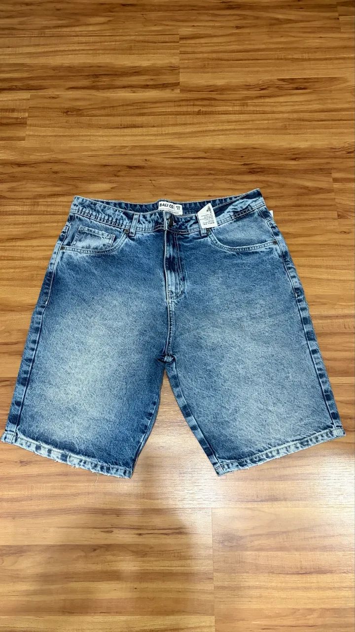 bermuda jeans bali co slim 42 - Foto 2
