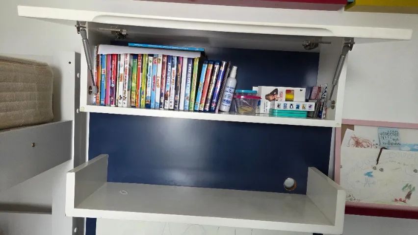 Armário com baú e lousa para quarto de crianças - Foto 3