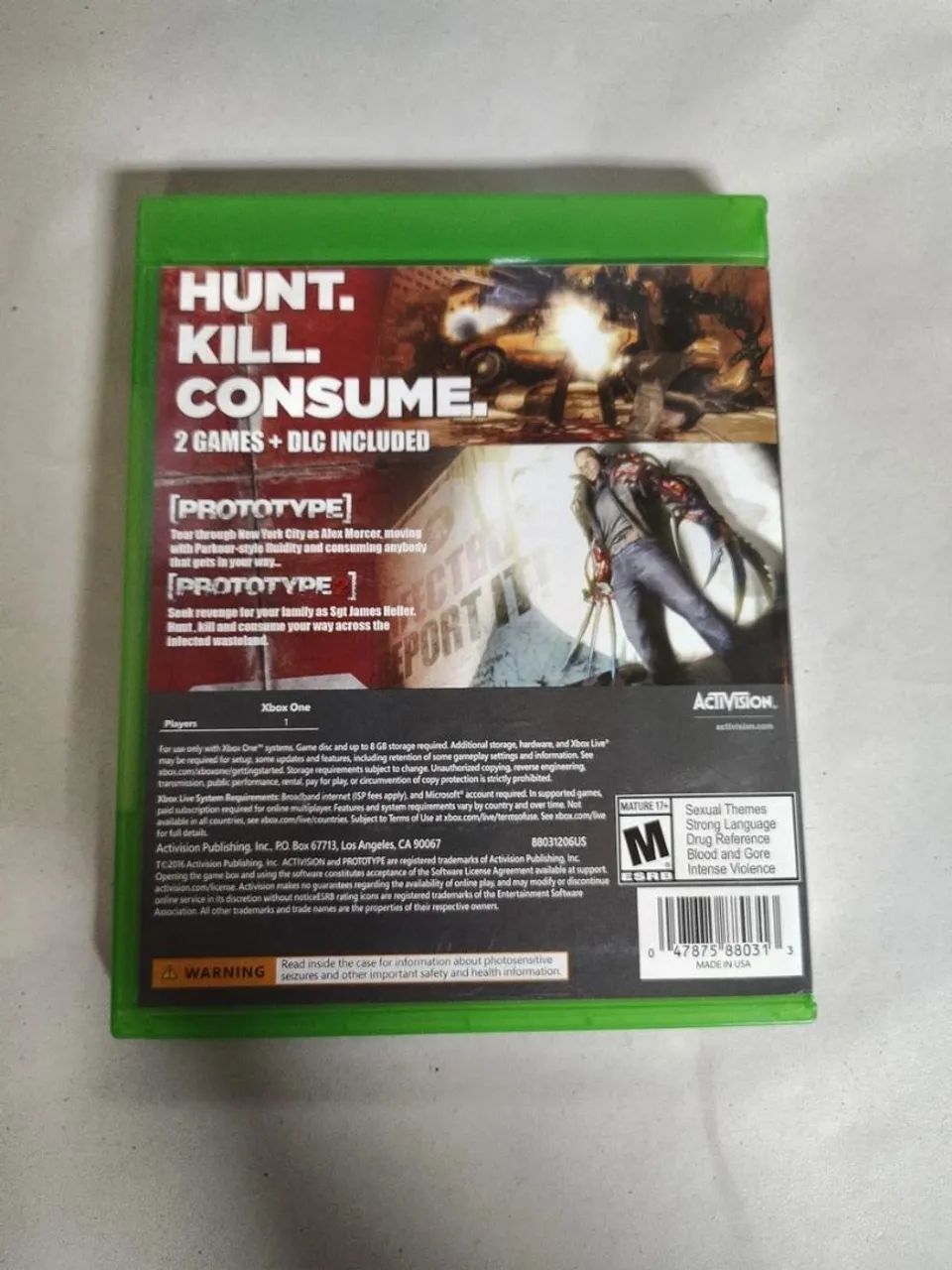 Prototype Biohazard Bundle Xbox One mídia física  - Foto 2