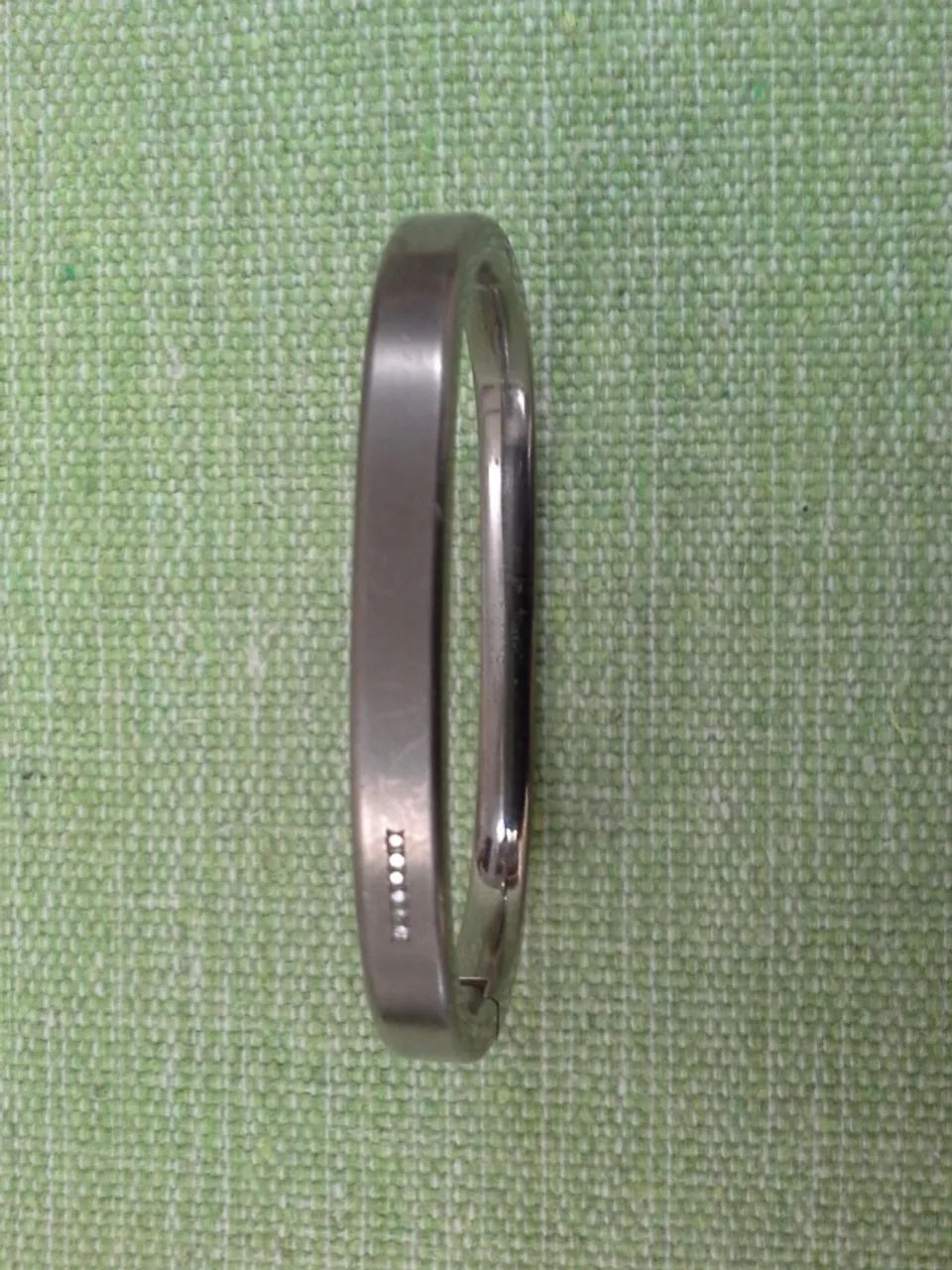 Bracelete Boccia Titanium alemão com 6 Diamantes - Foto 2