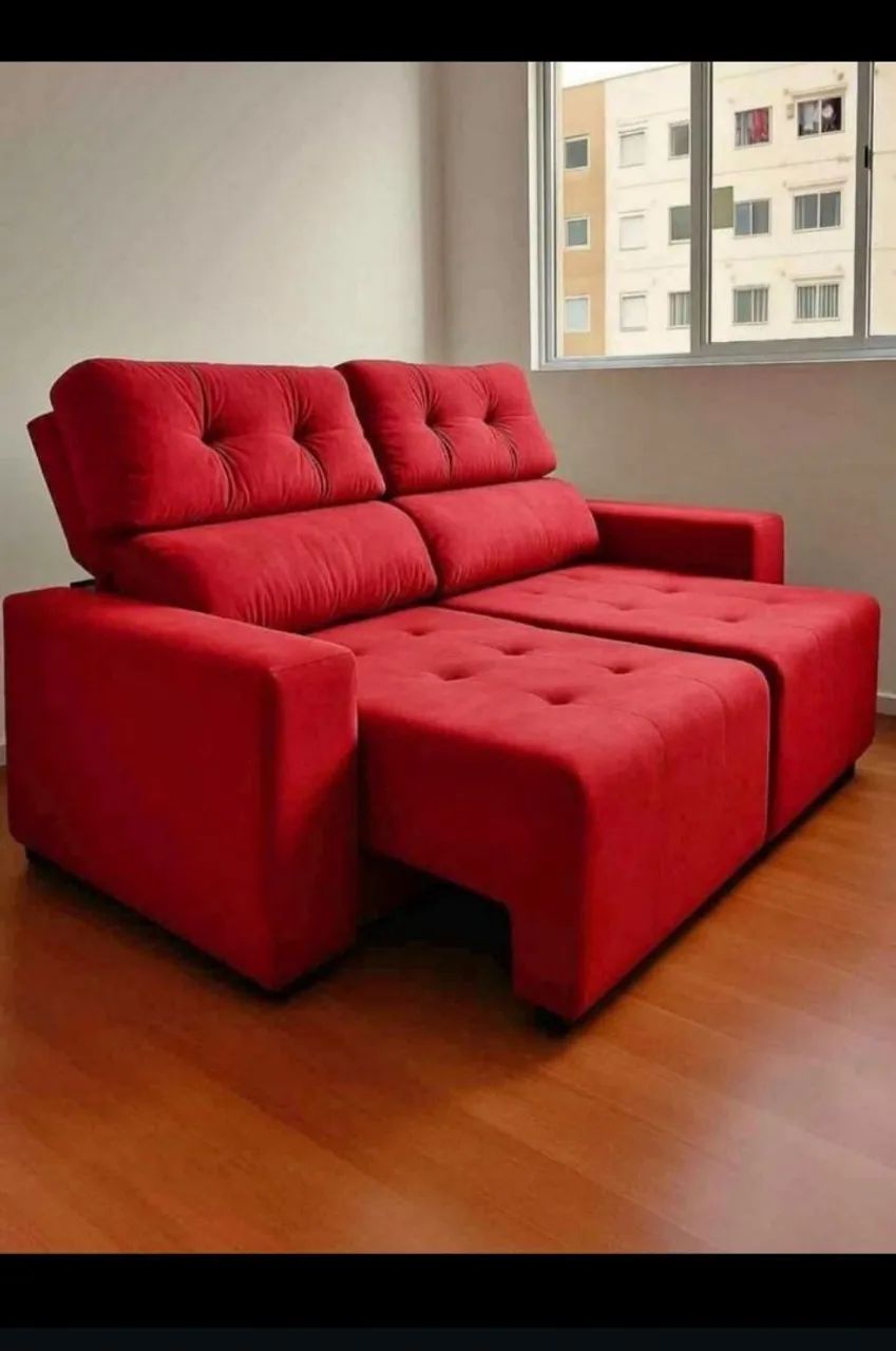 SOFA RETRATIL RECLINÁVEL 2MT FRETE GRÁTIS  - Foto 2