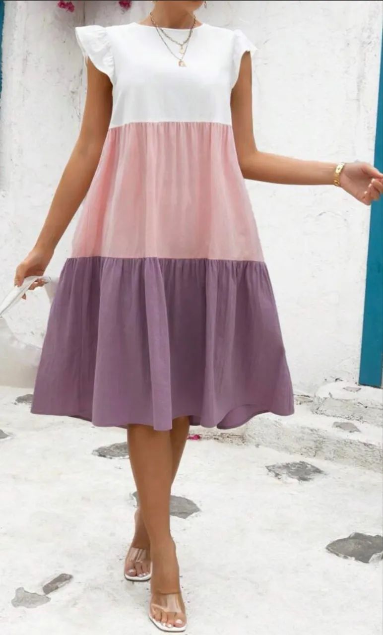 Vestido multicolor fluido ( TAM G ) - Foto 5