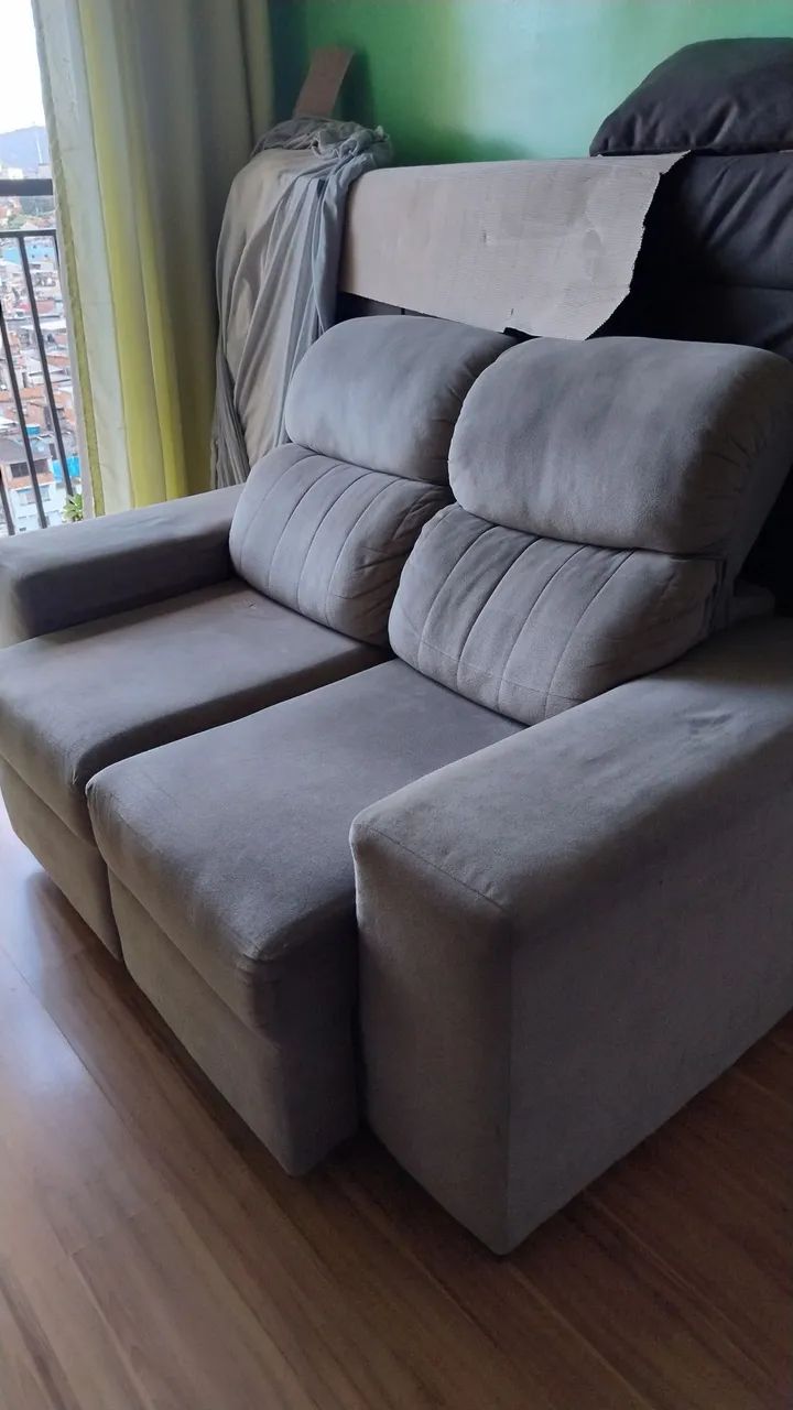 Estou doando um sofá de 2 lugares, basta vir restirar - Foto 2