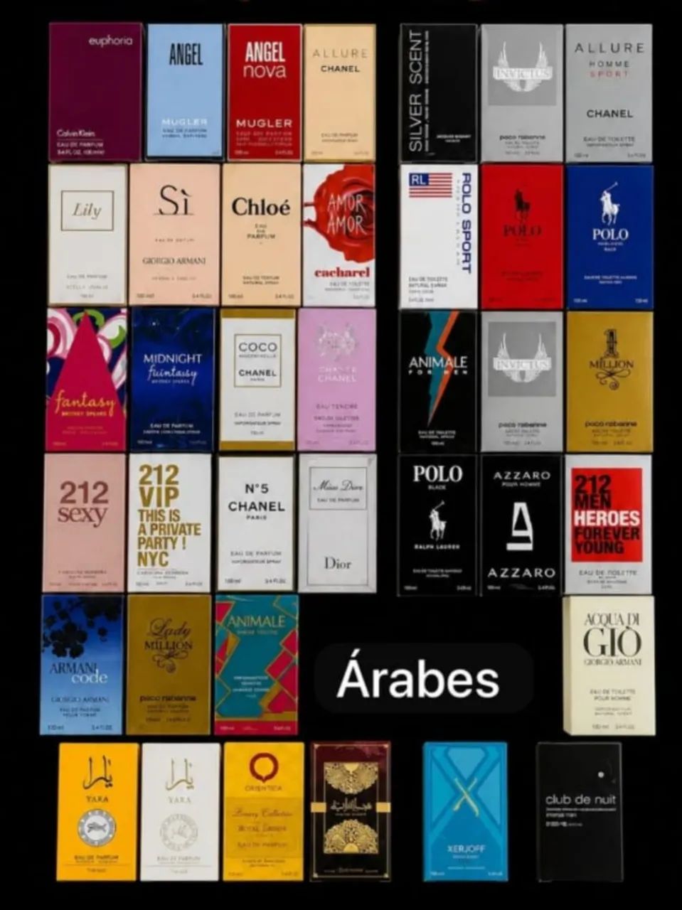 Perfumes importados 