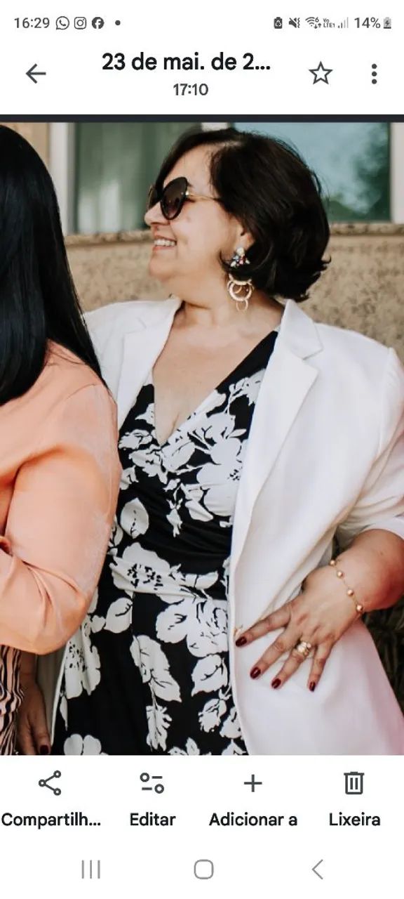 Blazer off white plus size Principessa - Foto 3