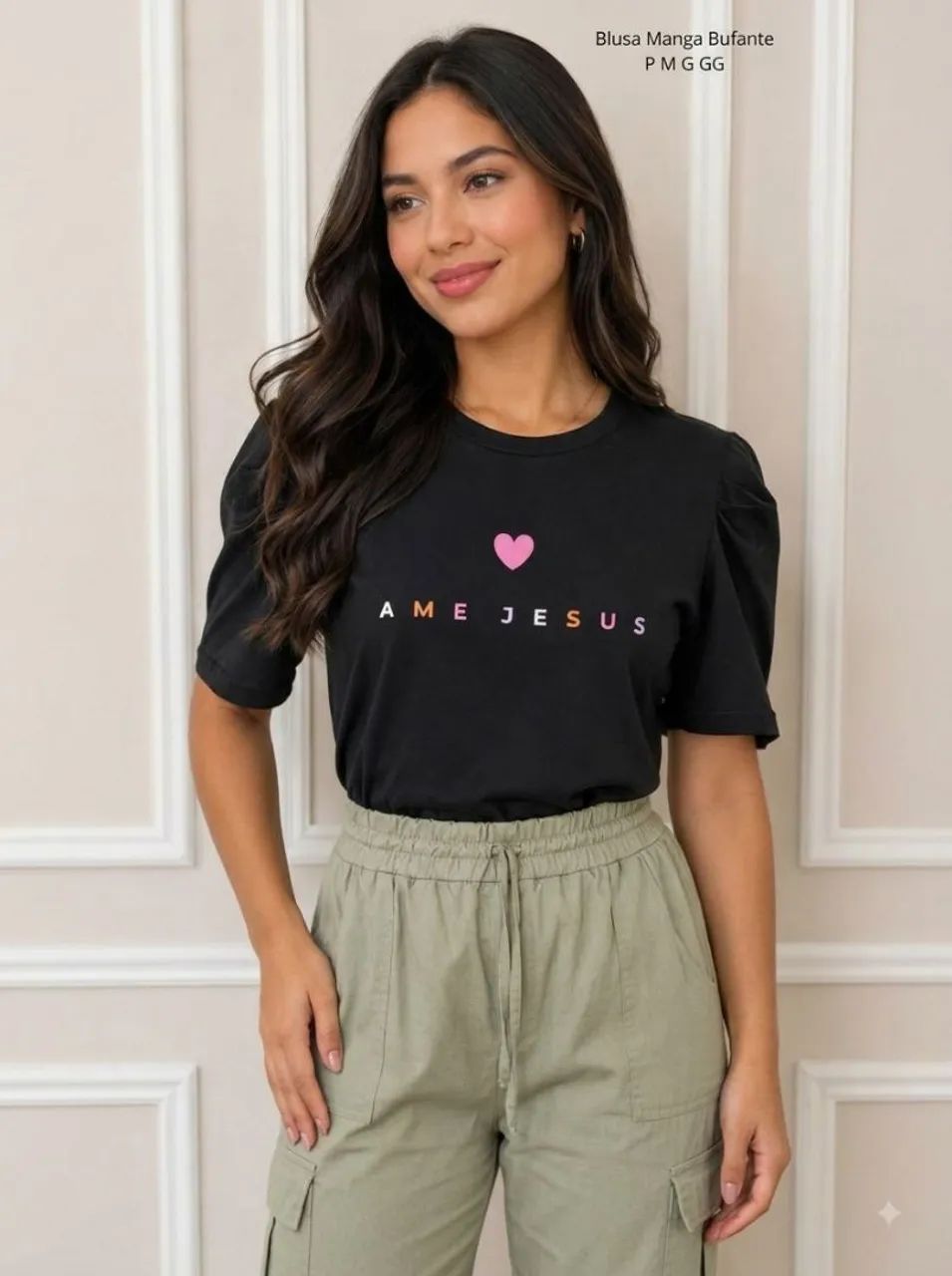 Blusa t-shirt cristã  - Foto 2