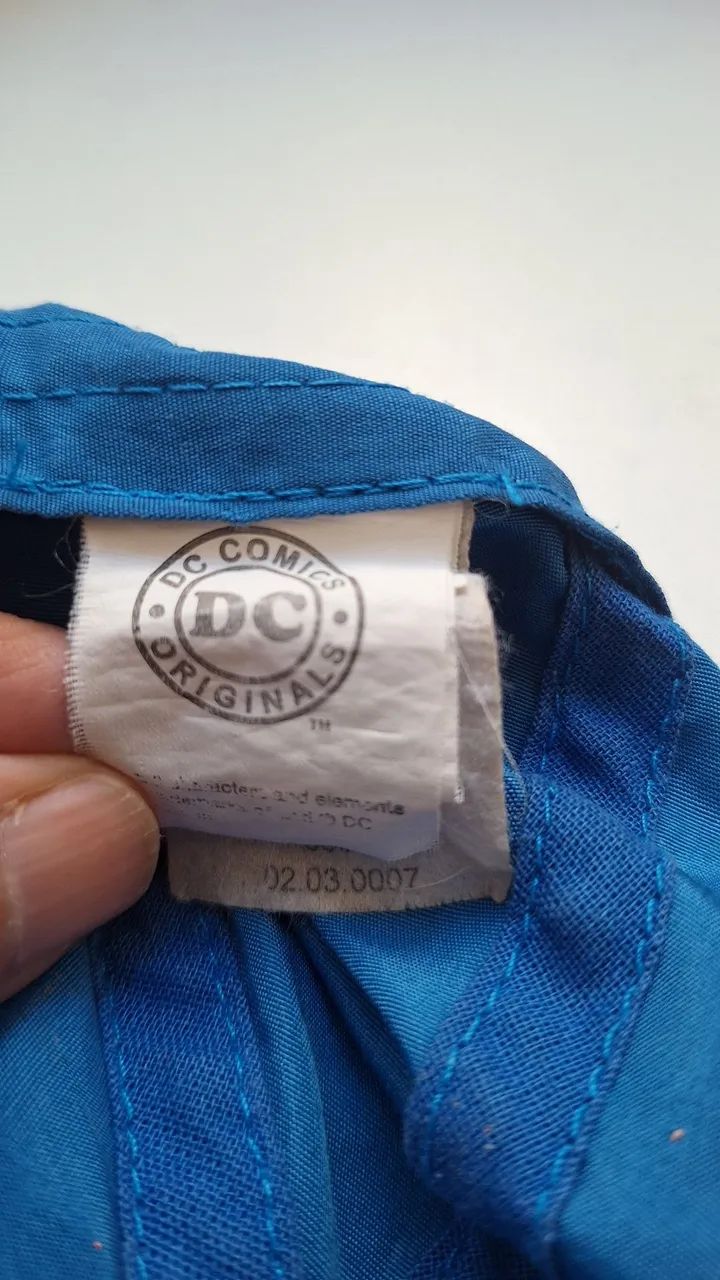 Boné do Super Homem infantil importado com ajuste e proteção do pescoço  - Foto 3