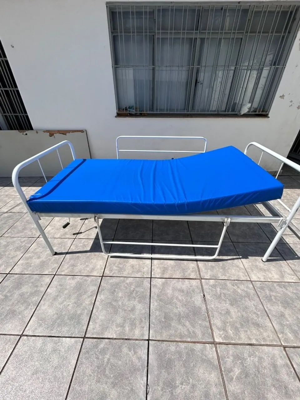 Cama Hospitalar Manual com Colchão - Foto 5